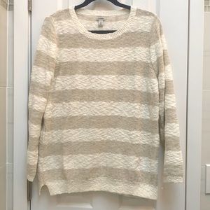 Striped cotton sweater